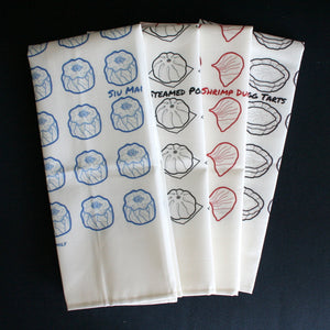 Egg Tarts Dim Sum Tea Towel (18" x 30")