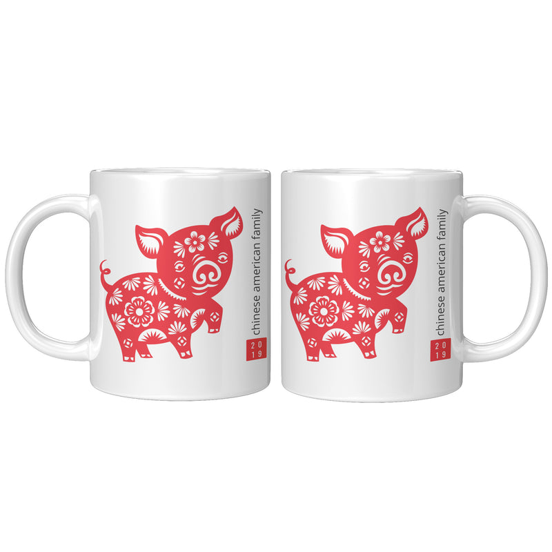 2019 Year of the Pig Mug (11 oz.) – Chinese American Family