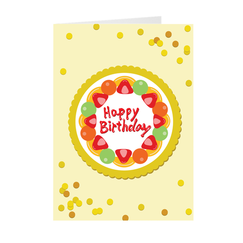 Mixed Fruit Cake Birthday Cards By Lillian Lee (Set of 10)