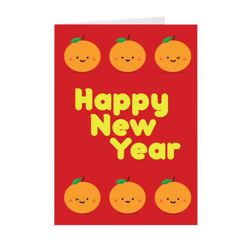 Lucky Oranges Chinese New Year Cards By Lillian Lee (Set of 10)
