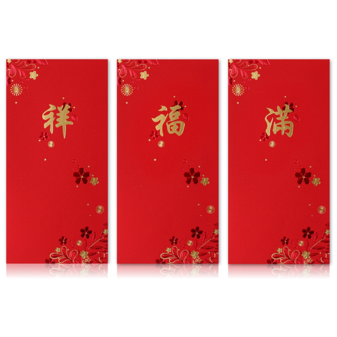  Red Envelopes Chinese 3.5 x 4.6 36 Pcs, 6 Designs